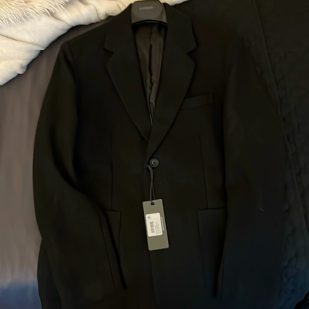 Slate & Stone black wool jacket size M
